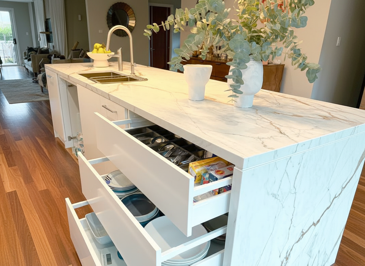 Contemporary Kitchen and Laundry Remodel image 1
