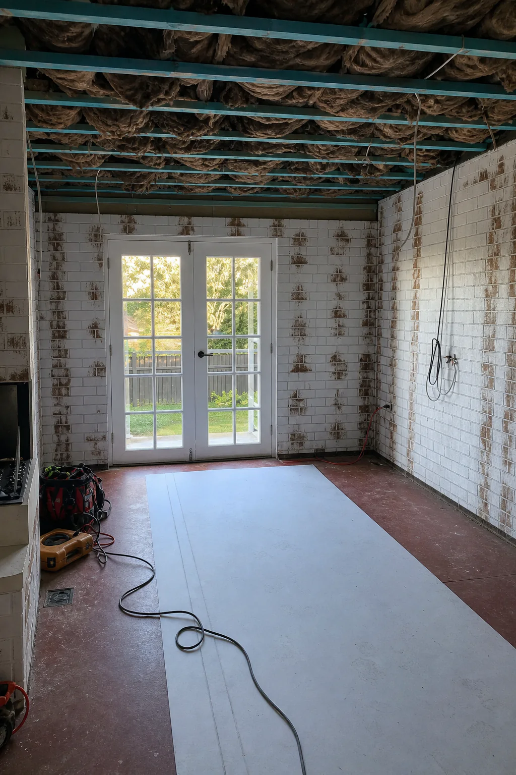 Internal renovation during construction