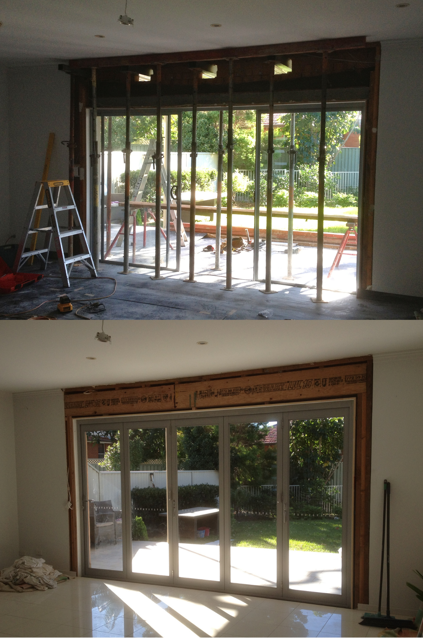 Full-Width Bifold Door Installation image 2