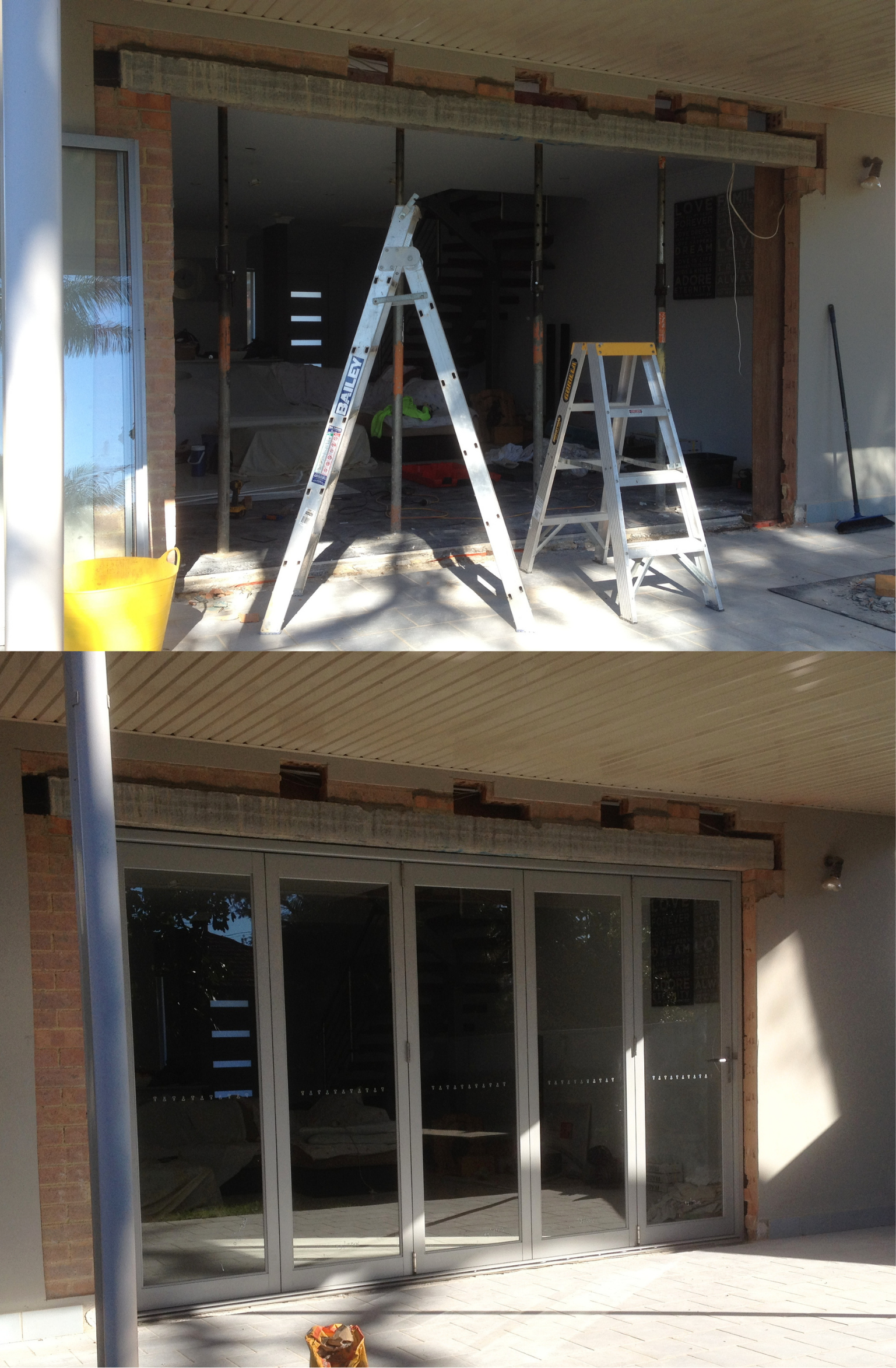 Full-Width Bifold Door Installation image 1
